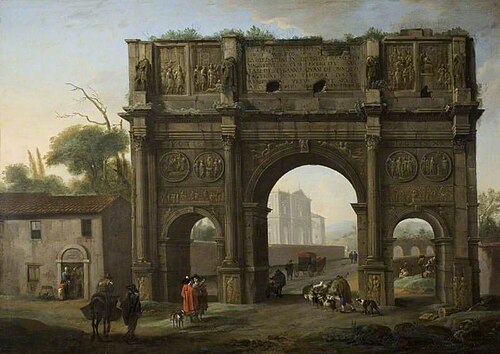 The Arch of Constantine in Rome, 1648, Jan Miel