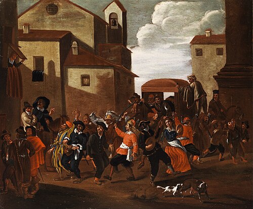 Carnival parade in Rome, 1660, Jan Miel