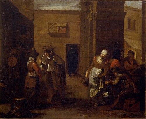 Market scene, 1650, Jan Miel