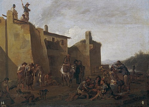 Popular scene, 1601, Jan Miel