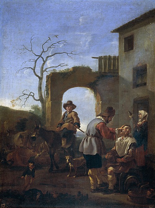 The local Barber, 1601, Jan Miel