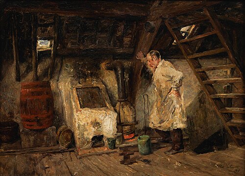 Man in an attic, 1896, Piet Verhaert