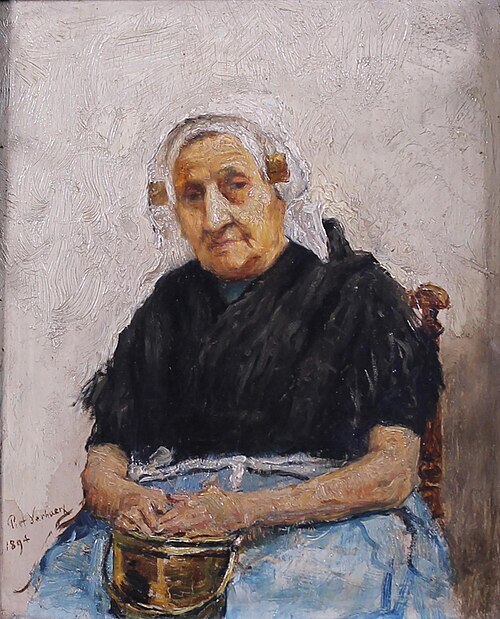 Portrait of a woman of Antwerp, 1894, Piet Verhaert