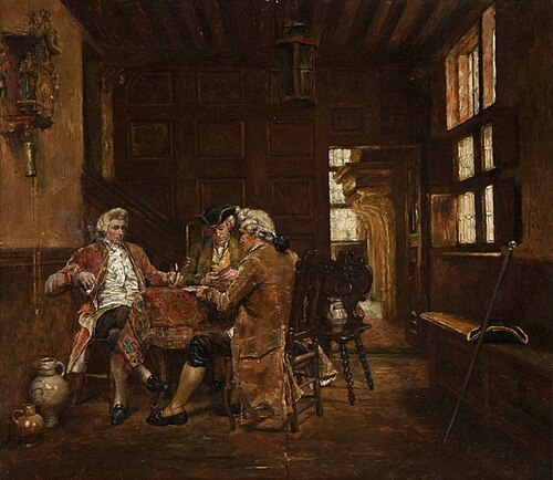 The game of cards, 1892, Piet Verhaert