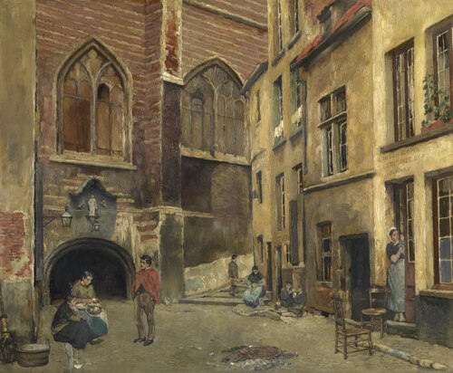 The Old Antwerp Butcher Hall, 1882, Piet Verhaert