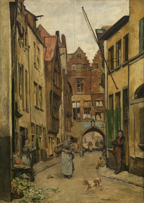 Palingbrugstraat, 1880, Piet Verhaert