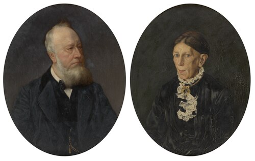 Johannes Hendrik Seije Cuperus and his Wife Hendrikje Duintjer, 1889, Piet Verhaert