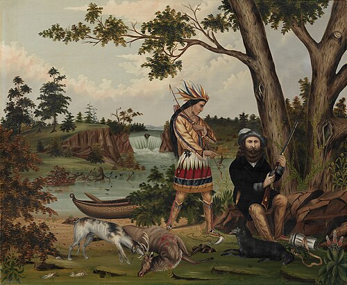 Hunter and Indian Guide, 1869, C.L. Woodhouse