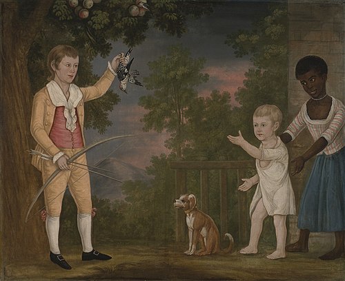 Alexander Spotswood Payne and His Brother John Robert Dandridge Payne, with Their Nurse, 1790, Payne Limner