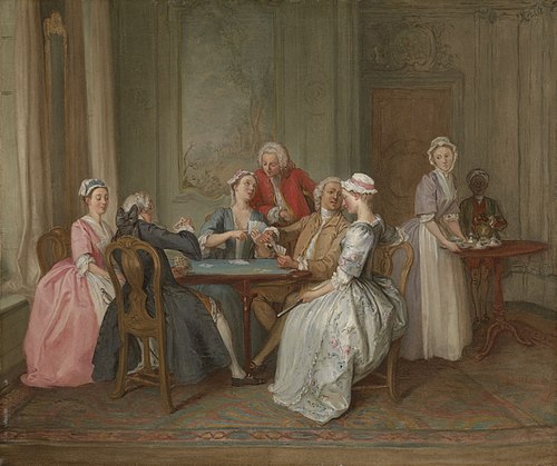A Game of Quadrille, 1740, Hubert-François Gravelot