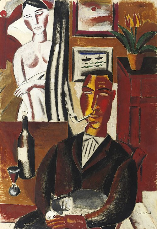 The Man with the Bottle, 1920, Gustave De Smet