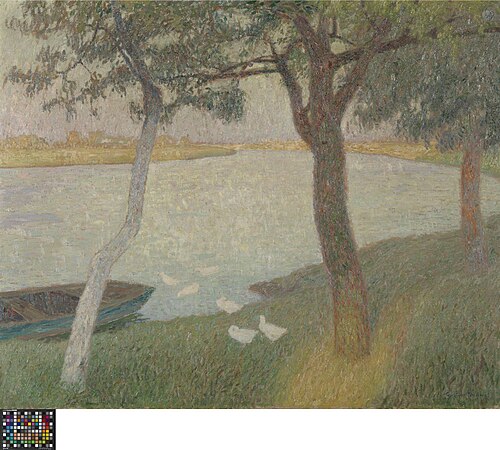 Ducks at the river Lys, 1911, Gustave De Smet