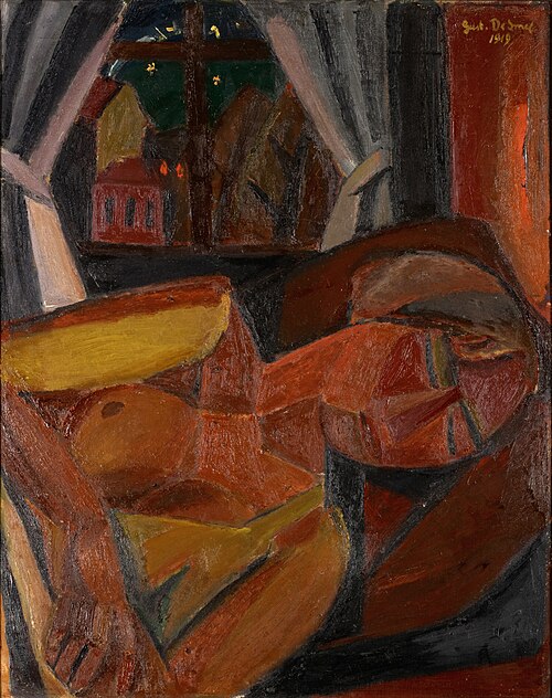 Sleeping woman, 1919, Gustave De Smet