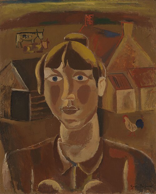 Jeune paysanne, 1928, Gustave de Smet