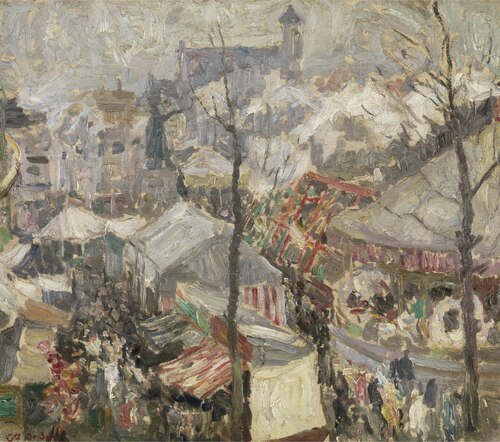 Fair at Vrijdagmarkt in Ghent, 1907, Gustave De Smet
