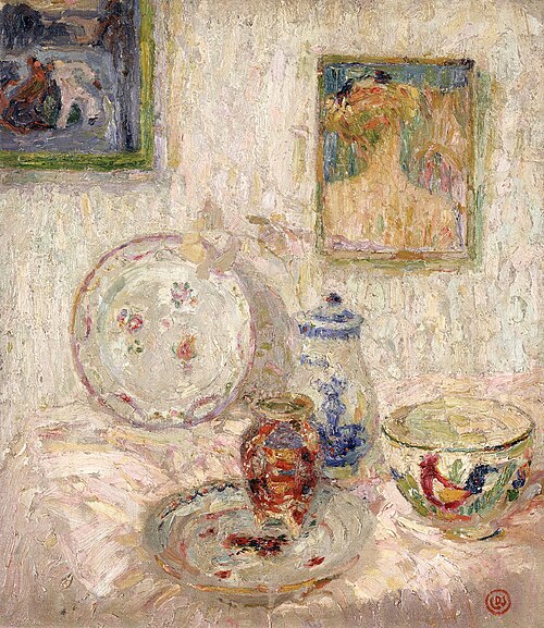 Interior with China and Dinnerware, 1913, Gustave De Smet