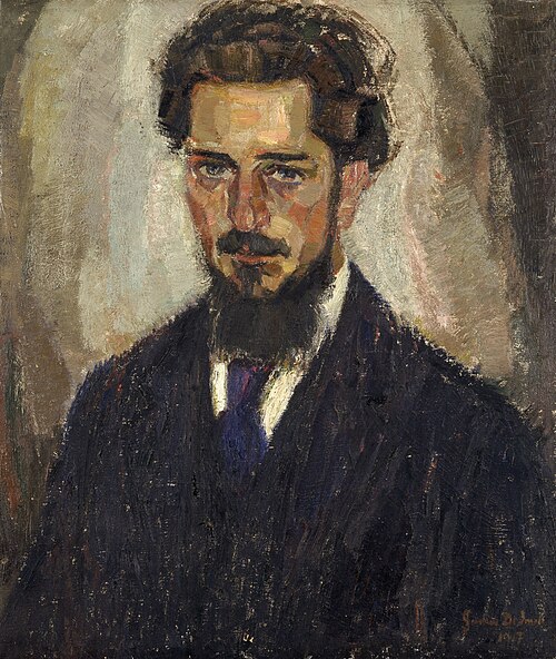 Portrait of Leo van Puyvelde, 1917, Gustave De Smet