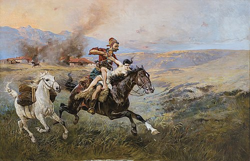 Raid in the Steppe, 1896, Tadeusz Ajdukiewicz