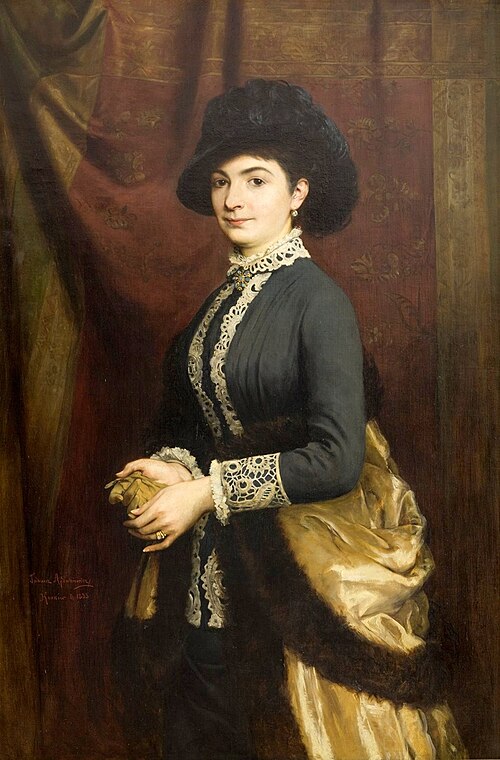 Portret Antoniny Hoffmanowej, 1883, Tadeusz Ajdukiewicz