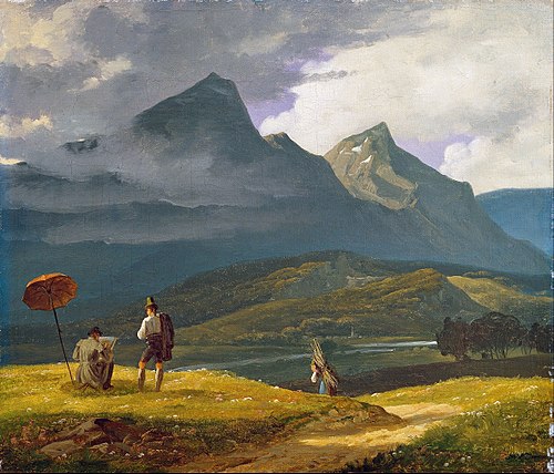 Mountain landscape, 1831, Wilhelm Ferdinand Bendz
