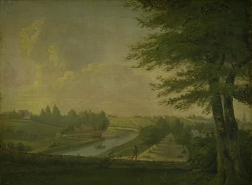 Parti ved Odense kanal, 1825, Wilhelm Ferdinand Bendz