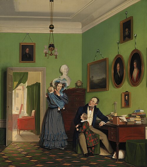 Familien Waagepetersen, 1830, Wilhelm Ferdinand Bendz