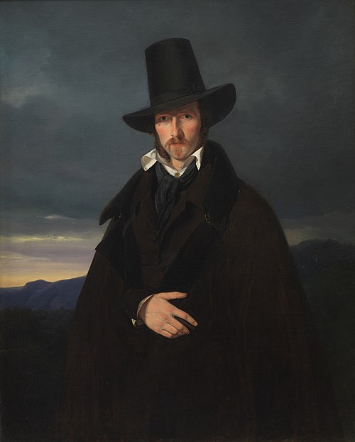 Portrait of the German Painter Wilhelm von Kaulbach, 1832, Wilhelm Ferdinand Bendz