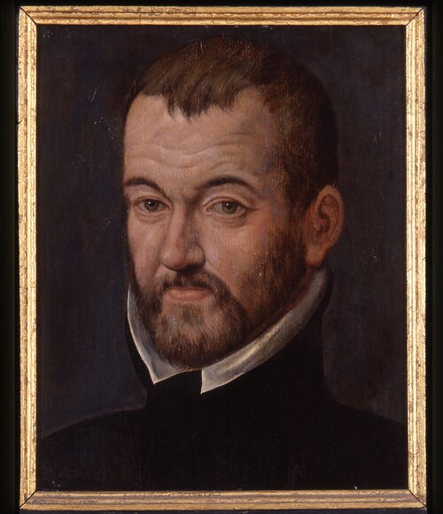 Portret van Benito Arias Montano, theoloog en humanist, 1501, Pieter Pourbus