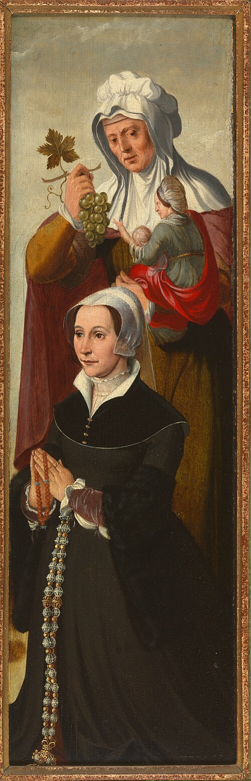 Donorportret met de H. Anna te Drieën., 1554, Pieter Pourbus