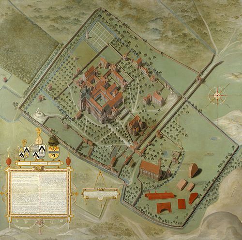 Plan of the Abbey of the Dunes at Koksijde, 1571, Pieter Pourbus