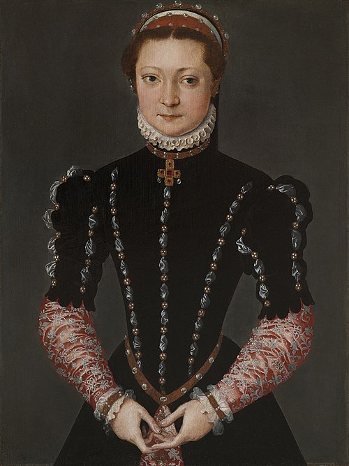 Portrait d'une jeune femme noble, 1558, Pieter Pourbus