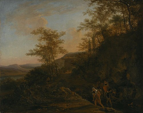 Landscape with a Ford, 1648, Jan Both