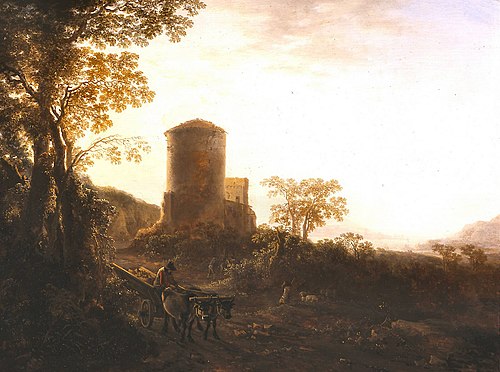 Paysage italien le soir, 1645, Jan Both