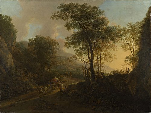 A Rocky Landscape with an Ox-cart, 1642, Jan Both