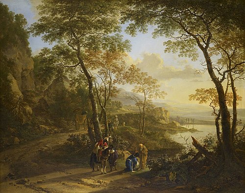 Landscape with St Philip Baptizing the Eunuch, 1644, Jan Both