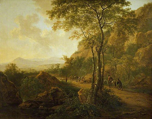 Italianate Landscape with Muleteers, 1650, Jan Both