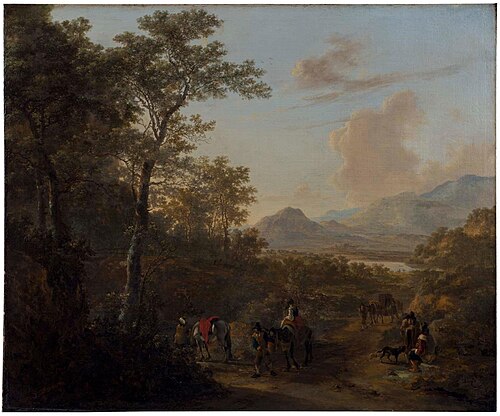 Travelers in an Italian Landscape, 1649, Jan Both