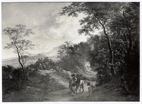 Paysage avec deux hommes, 1650, Jan Both