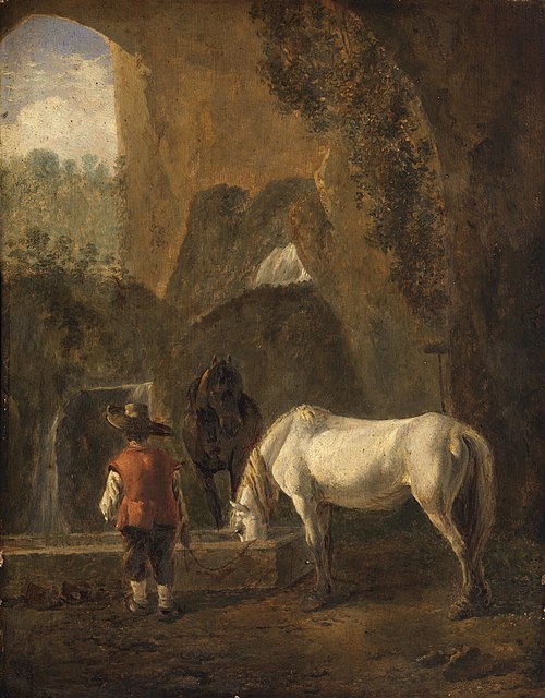 A Horse Drinking, 1637, Jan Both