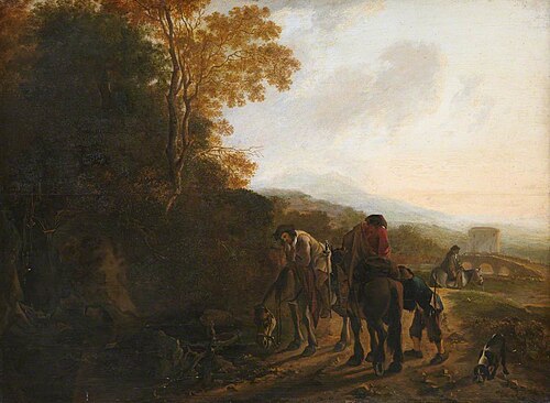 Landscape with Mounted Figures, 1650, Jan Both