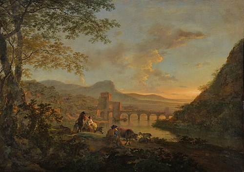 Landscape with Ponte Molle, 1652, Jan Both