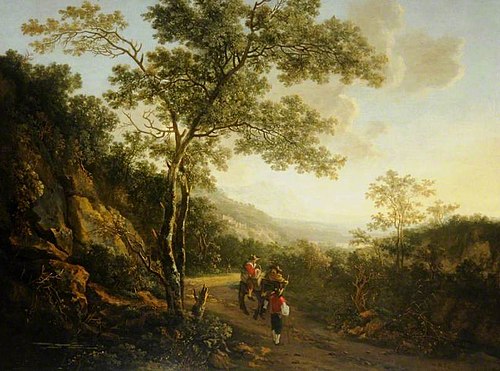 Landscape with Figures, Evening, 1645, Jan Both