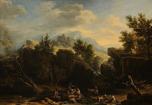 Italianate Landscape with Figures, 1642, Jan Both