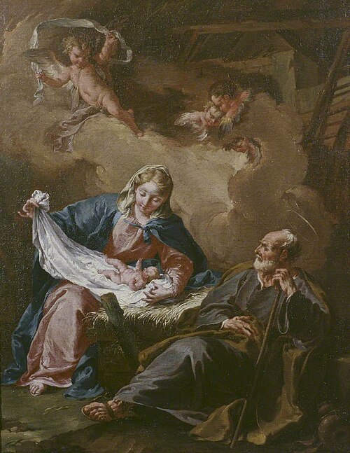 Holy Family, 1735, Giovanni Battista Pittoni