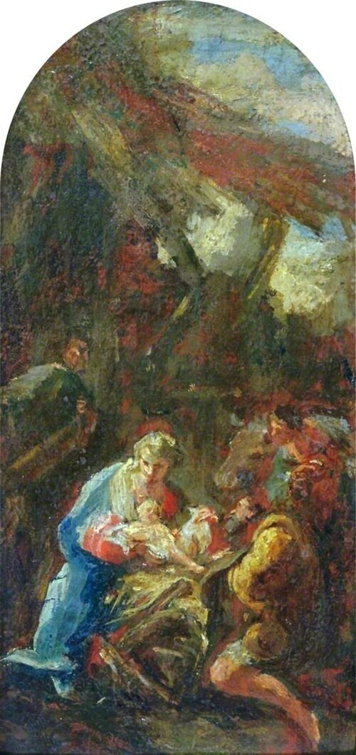 Adoration of the Shepherds, 1742, Giovanni Battista Pittoni