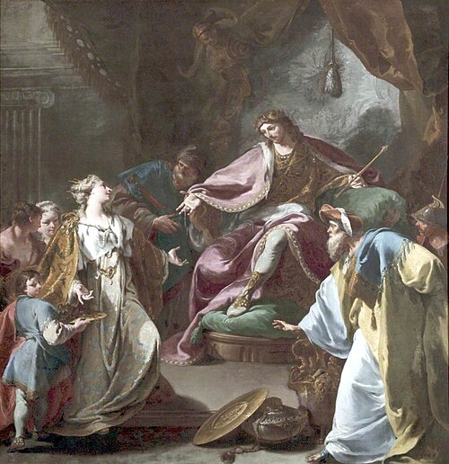 Solomon and the Queen of Sheba, , Giovanni Battista Pittoni
