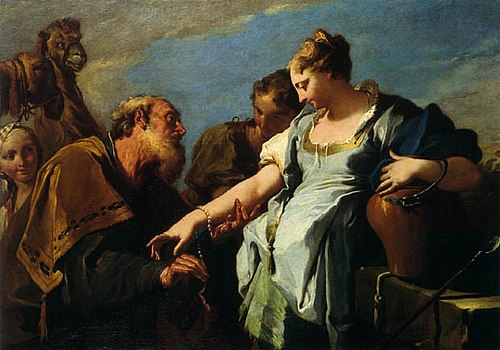 Éliézer et Rebecca, 1750, Giovanni Battista Pittoni