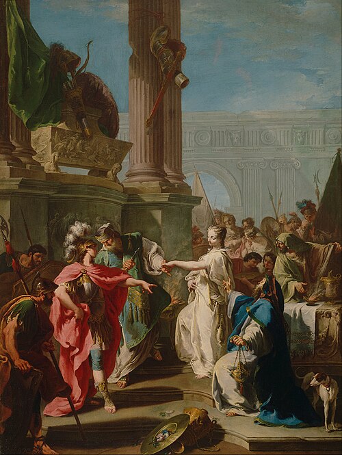 Le sacrifice de Polyxena du Malibu, 1732, Giovanni Battista Pittoni