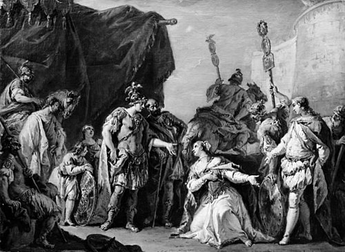 The Continence of Scipio, 1734, Giovanni Battista Pittoni