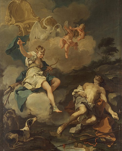 Diane et Endymion, 1723, Giovanni Battista Pittoni